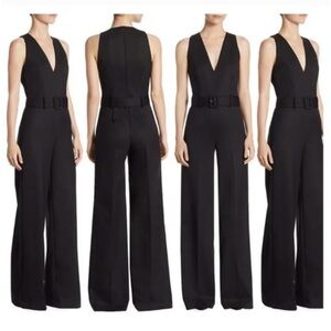 Theory NWT Elegant Black Sleeveless Jumpsuit